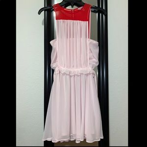 Express Pink/red mini dress